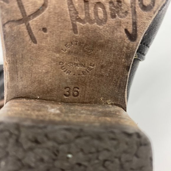 P. Monjo | Black Blur Wrap Moto Boots - Picture 6 of 8